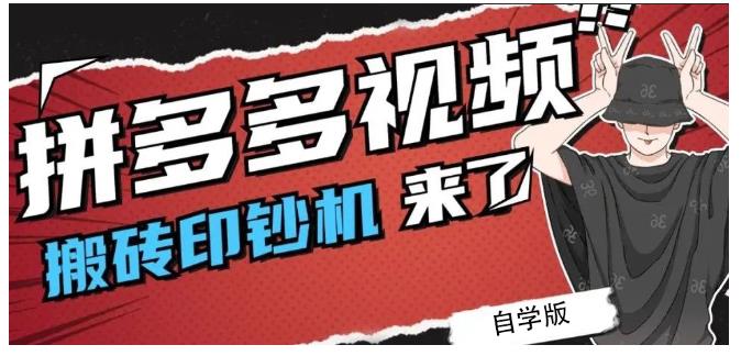 拼多多视频搬砖印钞机玩法，2021年最后一个短视频红利项目-天天资源网