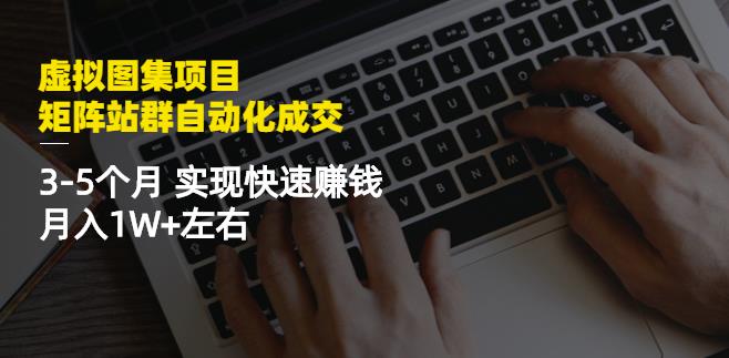 虚拟图集项目：矩阵站群自动化成交，3-5个月实现快速赚钱月入1W 左右-天天资源网