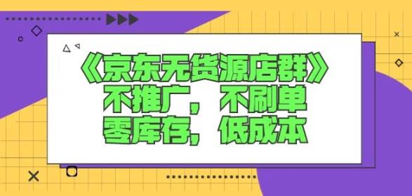 诺思星商学院京东无货源店群课：不推广，不刷单，零库存，低成本-天天资源网