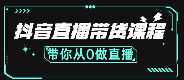 抖音直播带货课程：带你从0开始，学习主播、运营、中控分别要做什么-天天资源网