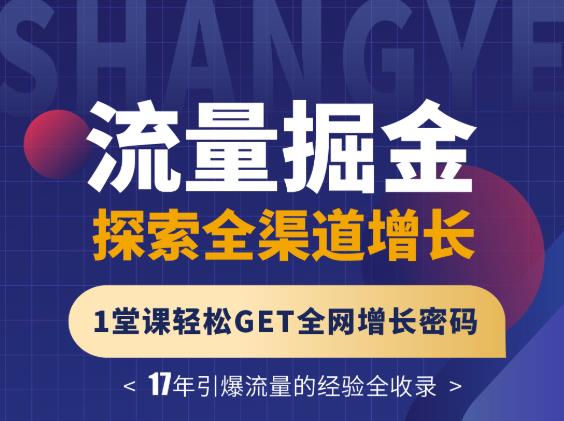 张琦流量掘金探索全渠道增长，1堂课轻松GET全网增长密码-天天资源网