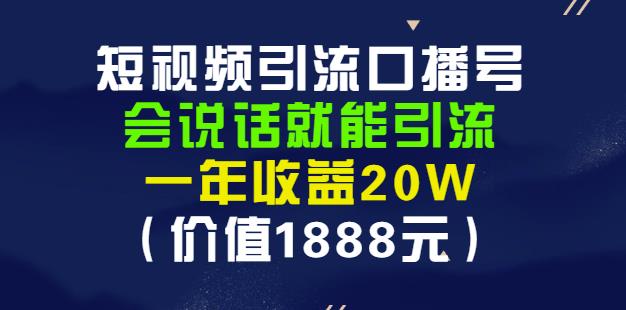 安妈·短视频引流口播号，会说话就能引流，一年收益20W（价值1888元）-天天资源网