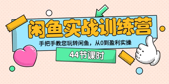 闲鱼实战训练营：手把手教您玩转闲鱼，从0到盈利实操（44节课时）-天天资源网