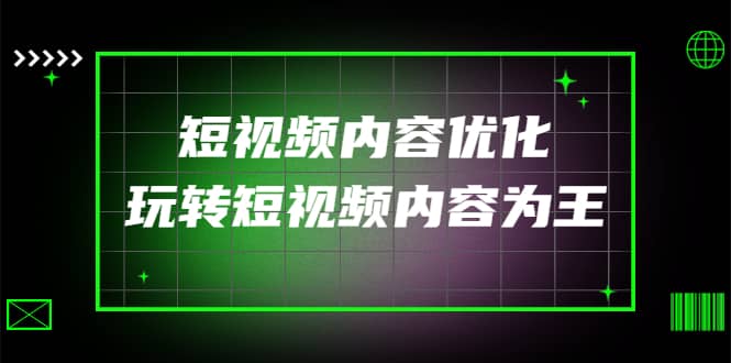 某收费培训：短视频内容优化，玩转短视频内容为王（12节课）-天天资源网