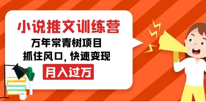 小说推文训练营，万年常青树项目，抓住风口-天天资源网