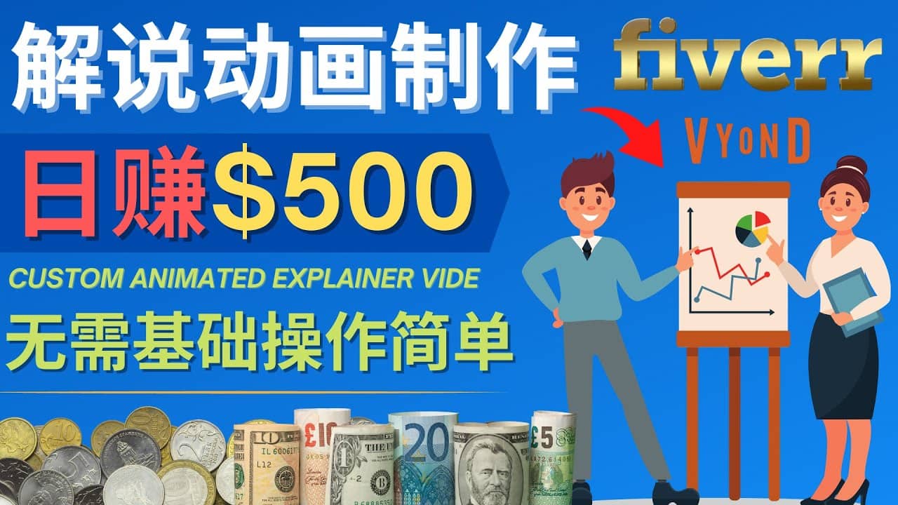 制作解说类动画视频（Animated Explainer）日赚500美元以上 – 0基础可操作-天天资源网