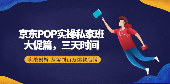 京东POP实操私家班：大促篇，3天时间，实战剖析-从零到百万爆款店铺-天天资源网