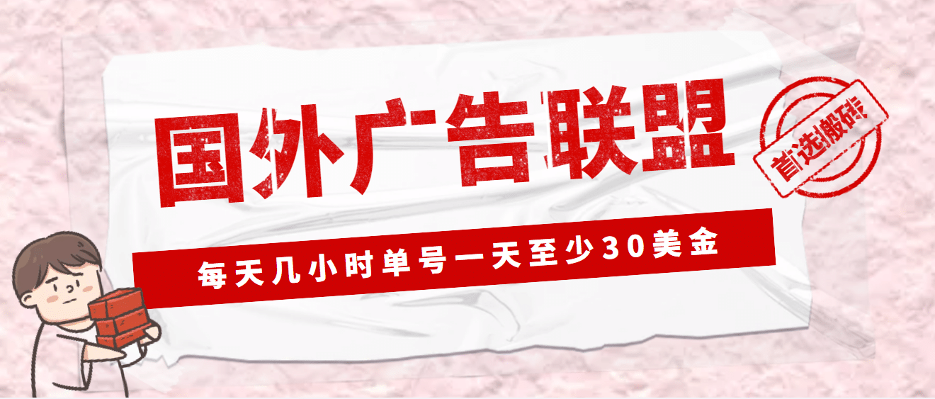 外面收费1980最新国外LEAD广告联盟搬砖项目，单号一天至少30美元(详细教程)-天天资源网