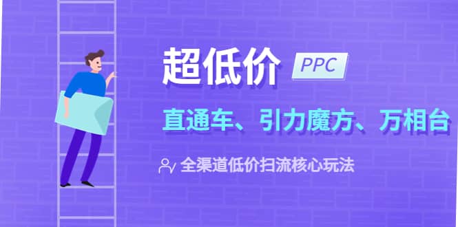 2023超低价·ppc—“直通车、引力魔方、万相台”全渠道·低价扫流核心玩法-天天资源网