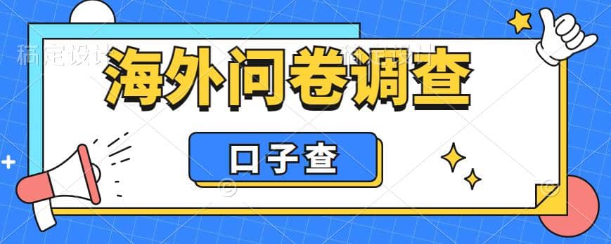 外面收费5000 海外问卷调查口子查项目，认真做单机一天200-天天资源网