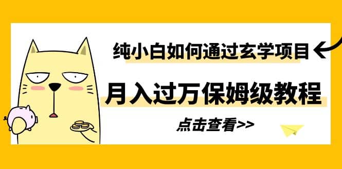 纯小白如何通过玄学项目月入过万保姆级教程-天天资源网