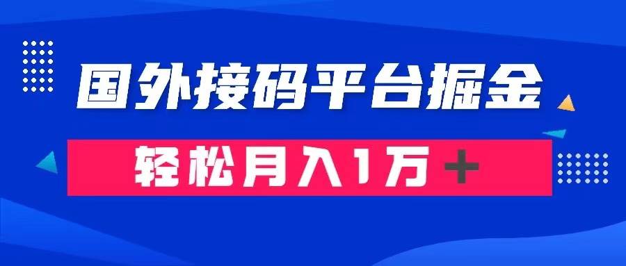 通过国外接码平台掘金卖账号： 单号成本1.3，利润10＋，轻松月入1万＋-天天资源网