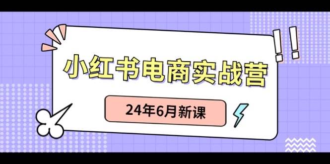 小红书电商实战营：小红书笔记带货和无人直播，24年6月新课-天天资源网