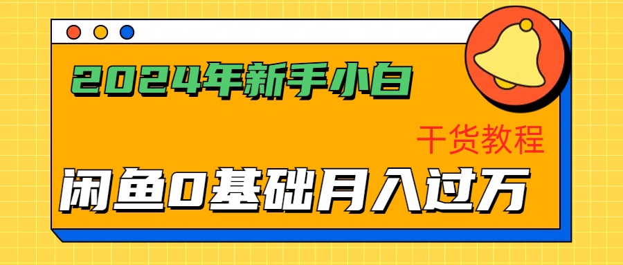 2024年新手小白如何通过闲鱼轻松月入过万-干货教程-天天资源网