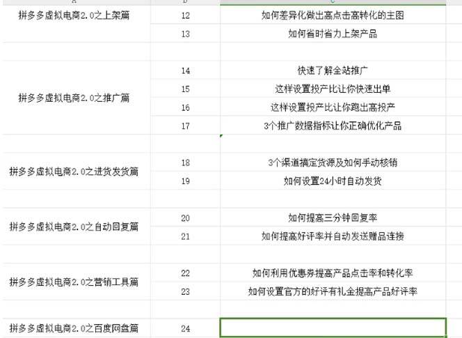 拼多多 虚拟项目-2.0：终极实操指南，一站式教学，轻松开店盈利-天天资源网