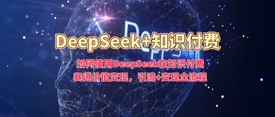 如何使用DeepSeek在知识付费赛道价值变现，引流+变现全流程-天天资源网